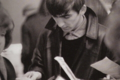 George Harrison signing autographs at NEMS in Liverpool, 19 February 1963