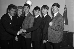 January 22, 1963. At BBC Paris Studio with fellow Pop Inn guests Shane Fenton and Joan Regan