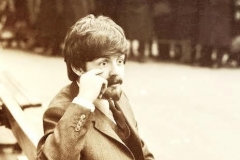 1964 - Paul McCartney in A Hard Day’s Night film (backstage photo).