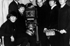 1964 - The Beatles and Richard Lester in A Hard Day's Night film (backstage photo).