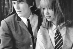 George Harrison first met Pattie Boyd a 19 yr old teen model during the filming of the Beatles first movie 'A Hard Day's Night' in 1964