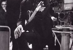 George at the Scala Theatre during the filming of A Hard Day’s Night, 1964. Photo by David Hurn
