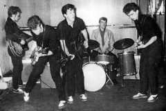 1960, May 10, The Silver Beatles at the Larry Parnes audition with Johnny Hutchinson at drums (who replaces the late Tommy Moore at the beginning of the session)