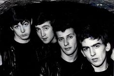 The Beatles before Ringo. Paul, John, Pete, and George at the Cavern Club, Liverpool, 1961