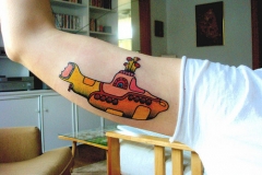 6- Beatles Yellow Submarine Tattoo