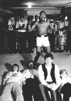 beatles and Cassius Clay