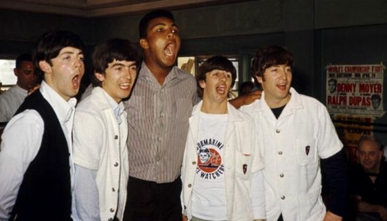 beatles and Cassius Clay