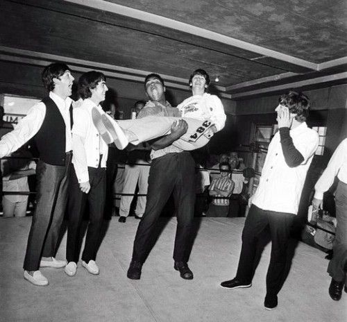 beatles and Cassius Clay