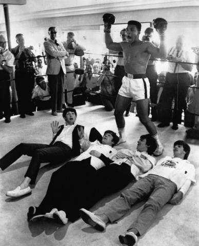 beatles and Cassius Clay