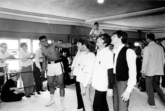 beatles and Cassius Clay
