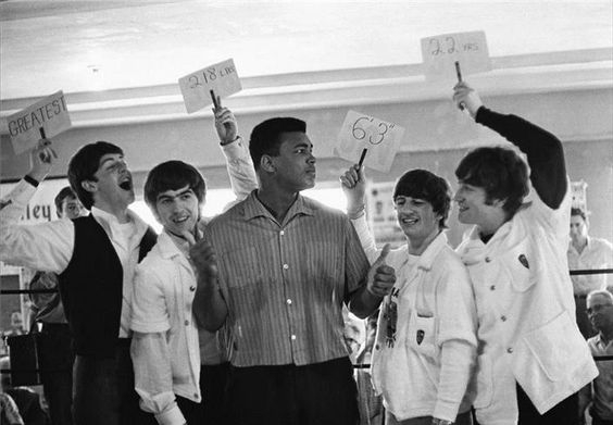 beatles and Cassius Clay