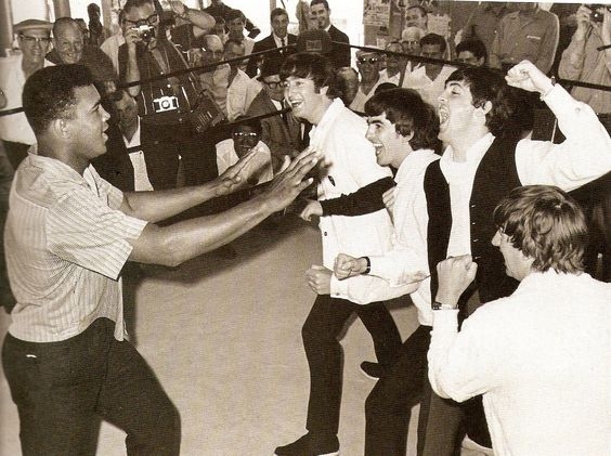 beatles and Cassius Clay