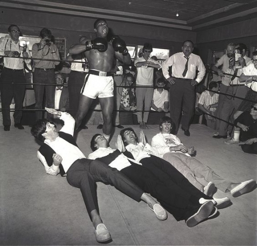 beatles and Cassius Clay