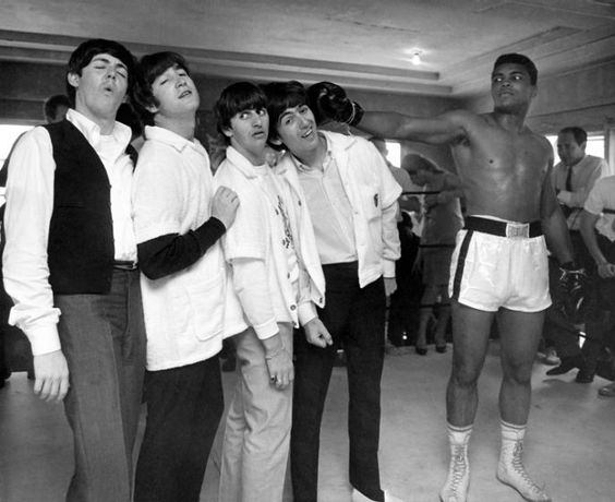 beatles and Cassius Clay