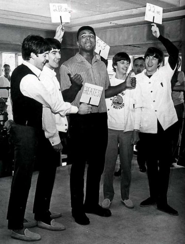 beatles and Cassius Clay