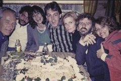 George Martin, Steve Gadd and his lady, Paul and Linda, Ringo and Barbara