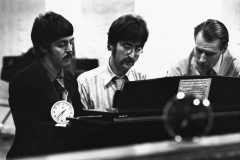 George Martin (right) collaborated with Paul McCartney and John Lennon on The Beatles'