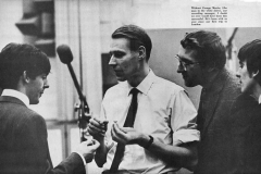 Paul, George, George Martin and Mal at EMI.