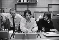 Paul McCartney, Ringo Starr and George Martin photographed by Linda McCartney
