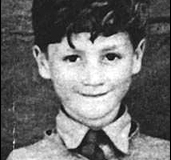 11-An impish-looking John Lennon during his childhood days in Liverpool, England.