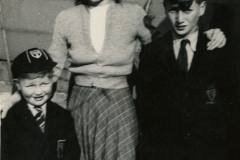 28 -John Lennon aged 11, right, with his cousin David Birch and