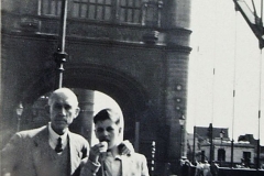 14-Visiting London with his stepfathers dad
