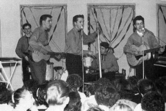 1- Ringo with the Eddie Clayton Skiffle Group at Wilson Hall, Garston. 23 May 1957
