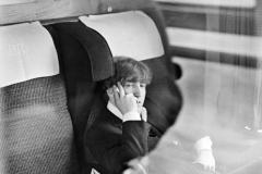 The BEATLES during filming of 'A Hard Days Night