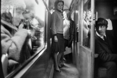 The Beatles on the train during the filming of A Hard Day Rsquo;s Night,