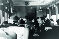 beatles on the train