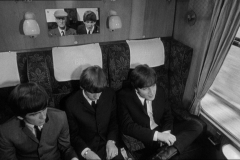 beatles on train
