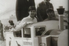 the beatles on the train 1963