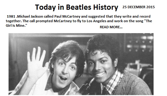 Today in Beatles History 25 december 2015