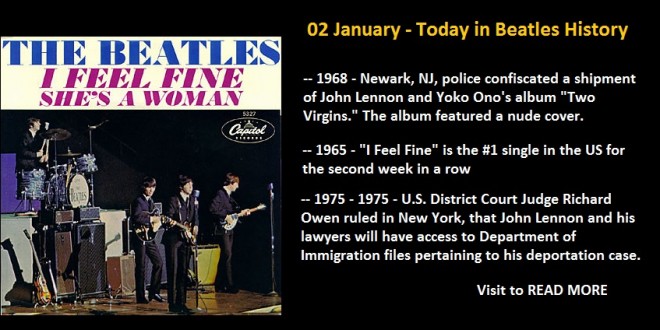02 January - Today in Beatles History