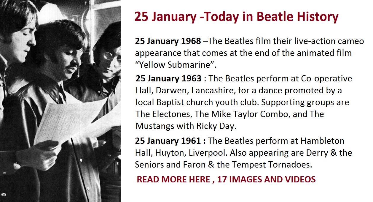 25 january today in beatles history