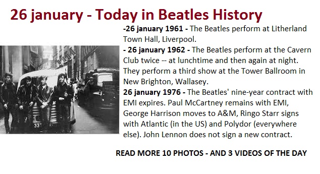 26 january - Today in Beatles History