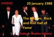 The Beatles Rock and Roll Hall of Fame 1988 20 january