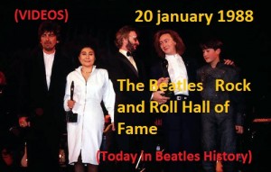 The Beatles Rock and Roll Hall of Fame 1988 20 january