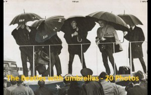 The Beatles with umbrellas - 20 Photos