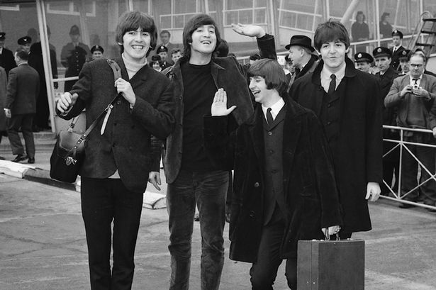 The Beatles leave London Airport on 22 February 1965