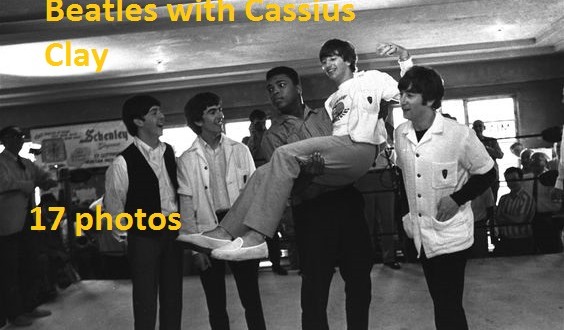 Beatles with Cassius Clay (17 Photos)