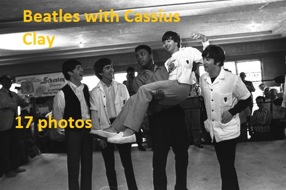Beatles with Cassius Clay (17 Photos)