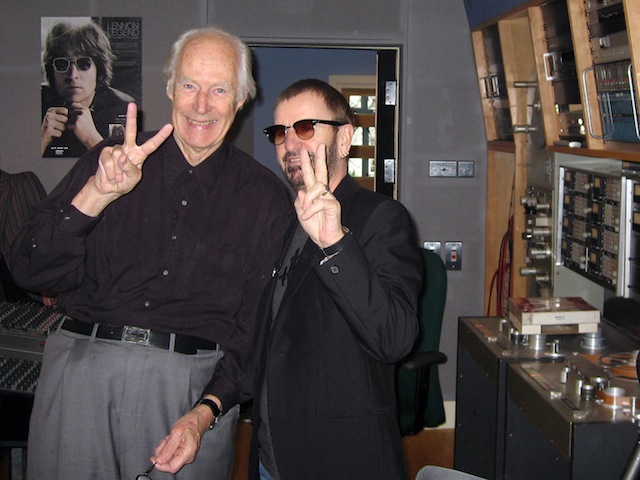 George Martin and Ringo Starr