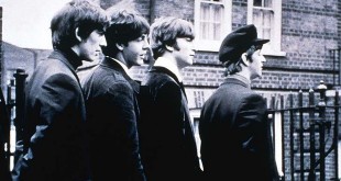 The Beatles in the 1964 rock film, A Hard Day's Night.