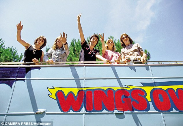 Sir Paul on tour with Wings in France in 1972