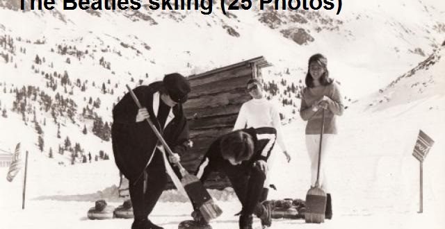 The Beatles skiing (25 Photos)
