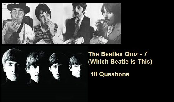 The Beatles Quiz - 7 (Which Beatle is This)