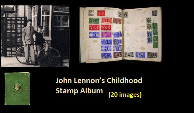 John Lennon’s childhood stamp Album