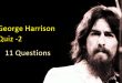 George Harrison Quiz -2