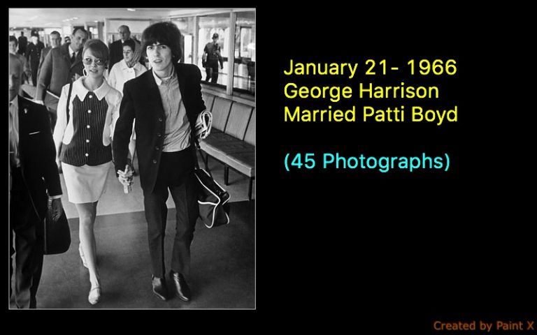 January 21- 1966 George Harrison Married Patti Boyd (45 Photographs)